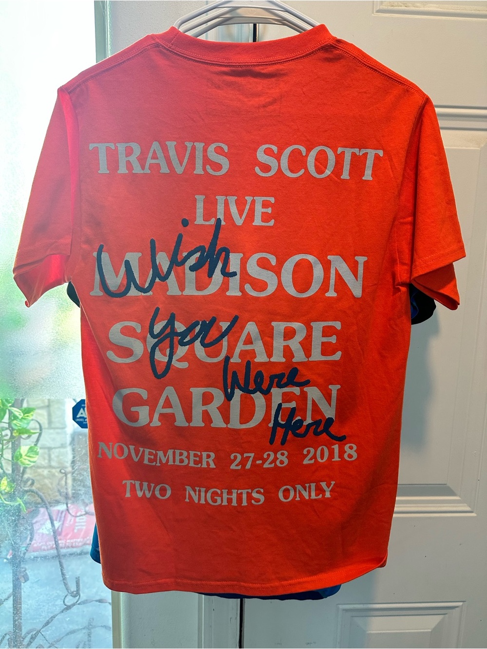 Travis Scott Astroworld Wish You Were Here Madison Square Garden Tour T-shirt